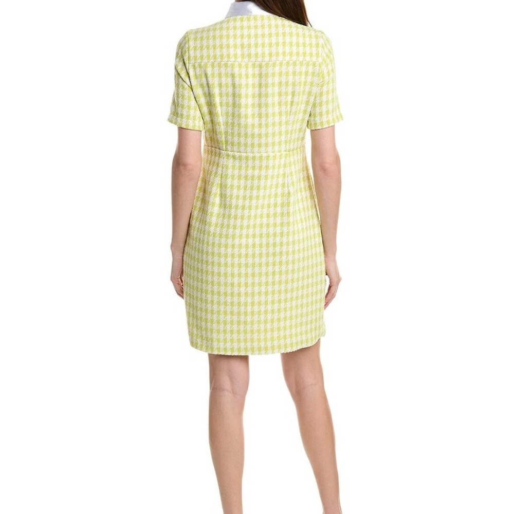 Nanette Lepore Dress NWT Citrine Plus 16 Button Front Preppy Vintage Vibe Retro - Picture 2 of 11
